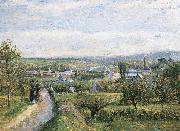 Camille Pissarro Pang plans scenery Schwarz oil